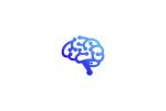 flat abstract brain logo png