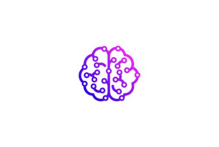 digital brain flat abstract brain logo png